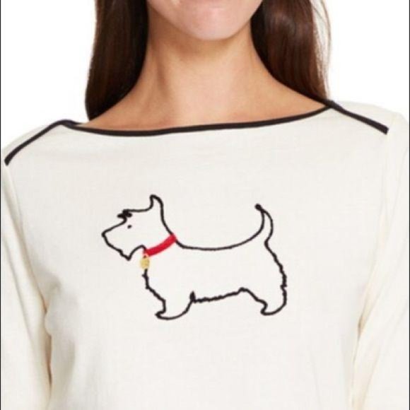 IZOD Scottie Dog Embroidered Boatneck SWEATER - Picture 3 of 3